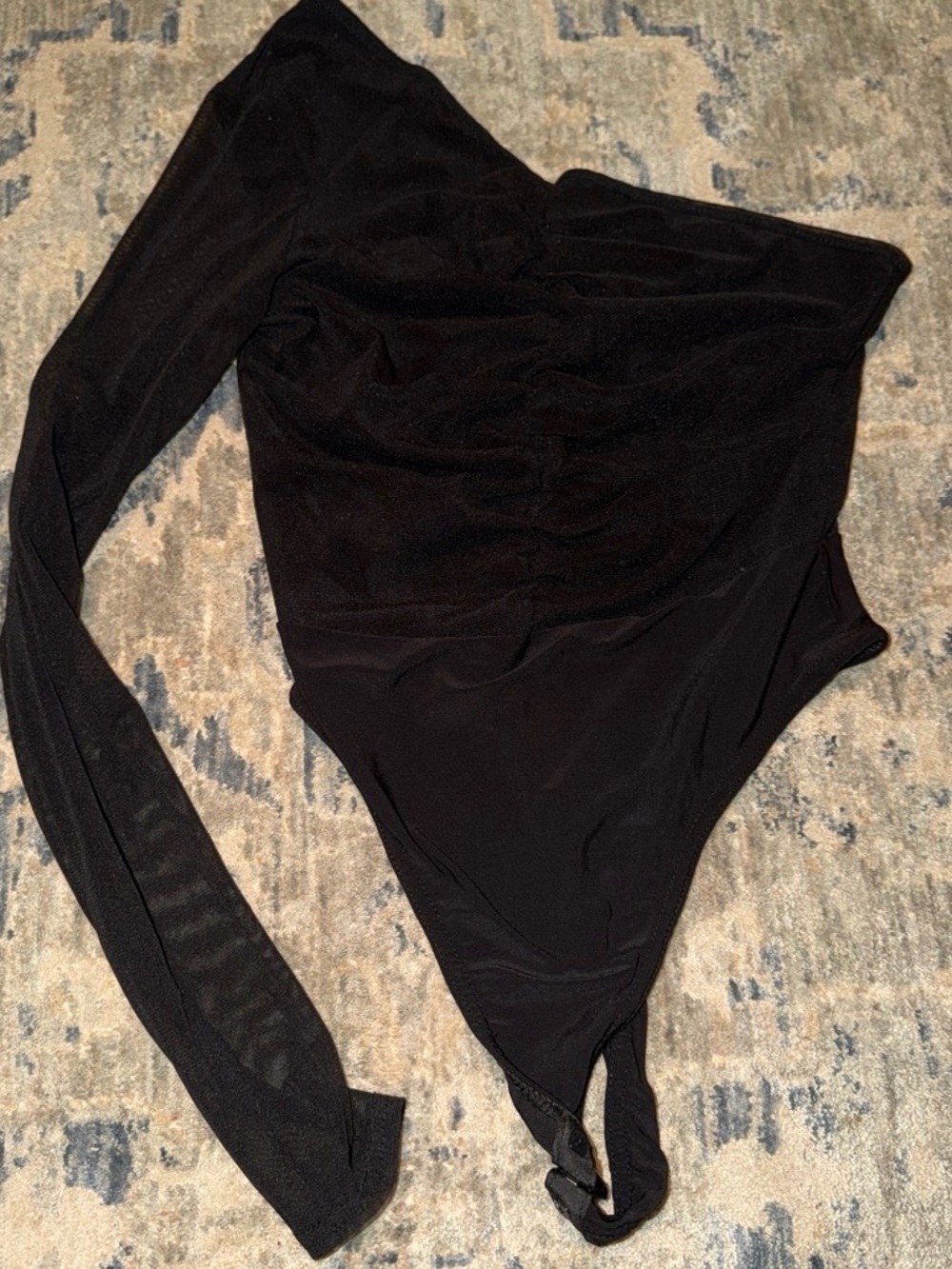 Black One-Sleeve Bodysuit